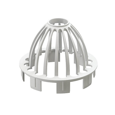 Сетка защитная водостока Дёке Premium RAL 9003 Белый Пломбир