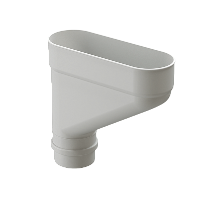 Коллектор водосточных труб Деке ЛЮКС пломбир фото Центр Металлокровли