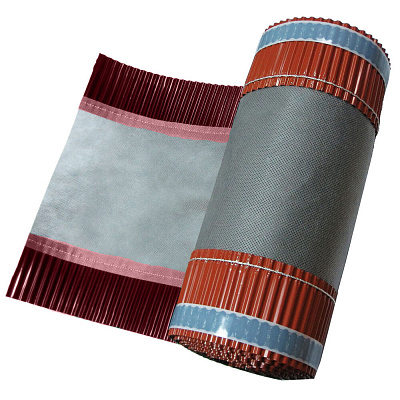 Аэроэлемент конька кровли Ventakrov LUX красный