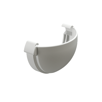 Заглушка желоба Деке ЛЮКС пломбир фото Центр Металлокровли