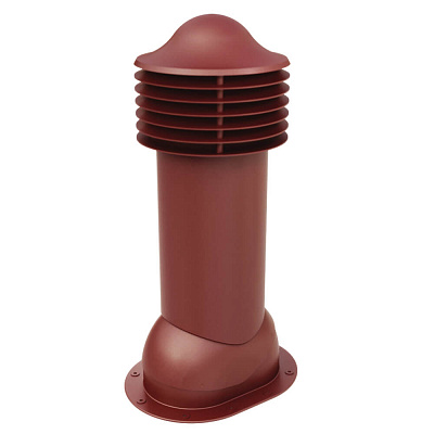 Труба вентиляционная VIOTTO d110мм h550мм для мягкой кровли RAL3005 красное вино