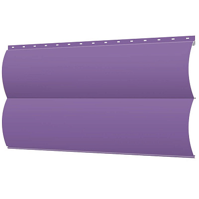 Сайдинг металлический Блок-Хаус под бревно RAL4005 Сиреневый фото Центр Металлокровли