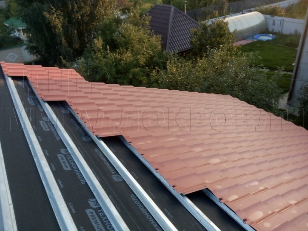 Металлочерепица Геркулес 8004 терракотовый Стальной Бархат от Центра Металлокровли в Белгороде