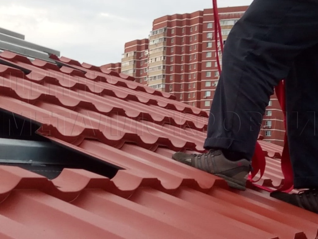 Металлочерепица Геркулес 8004 терракотовый Стальной Бархат от Центра Металлокровли в Белгороде