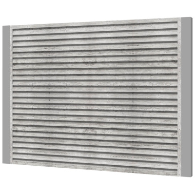 Забор жалюзи ЭКО-Z Светлая Береза SteelArt односторонний на металлических столбах