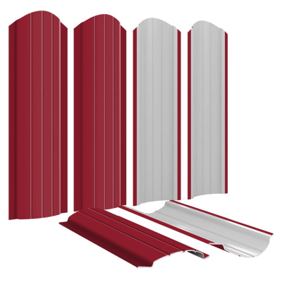 Штакетник Полукруглый RAL 3003 Рубин для забора